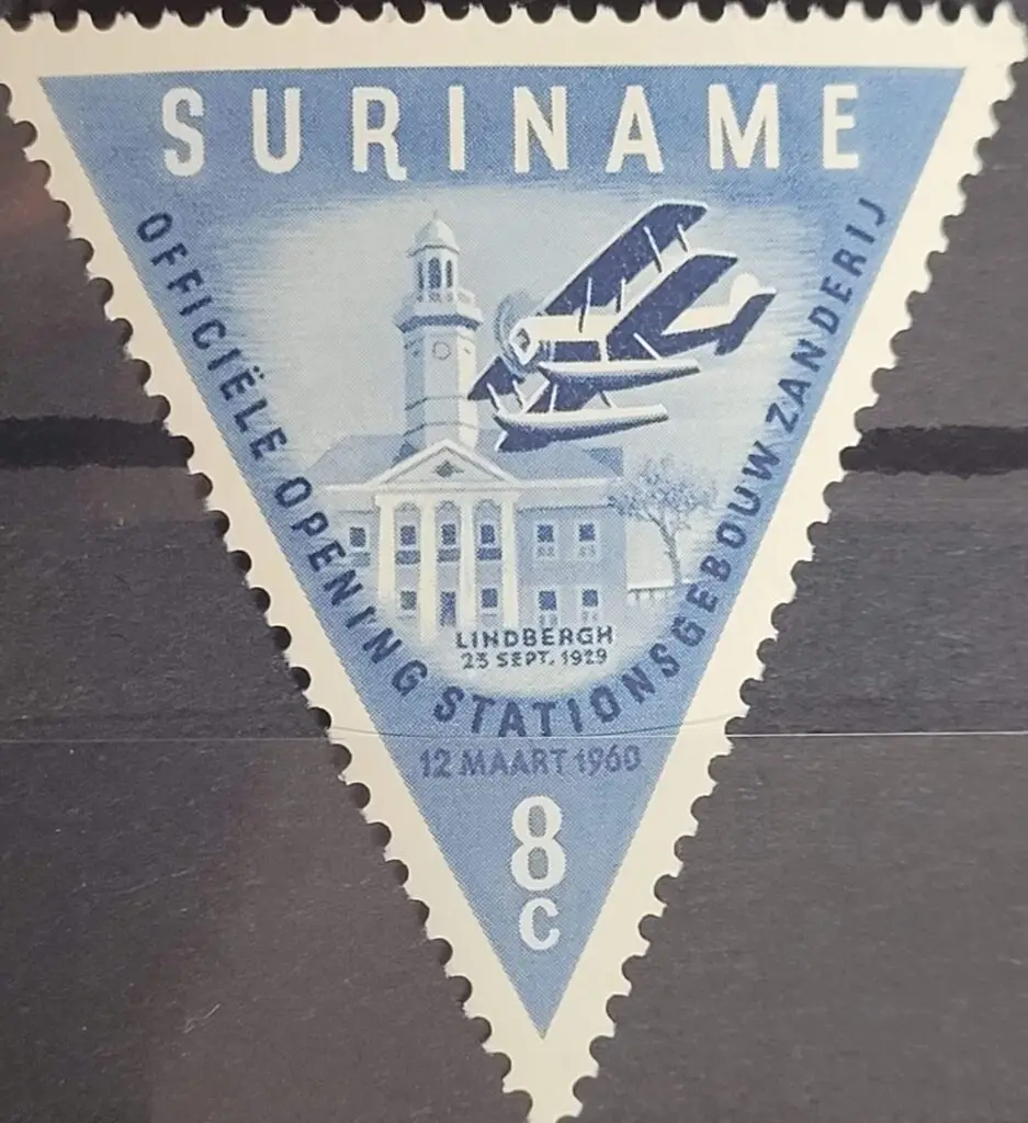 Suriname 1960 Opening of Zanderij Airport Building 8c